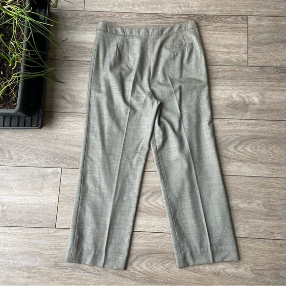 Talbots Stretch Wool Wide Leg Cropped Pants - Picture 9 of 13